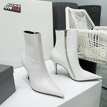 Balenciaga Autumn And Winter Pointed Toe Zipper Boots