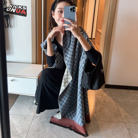 Gucci Double G Monogram Long Scarf