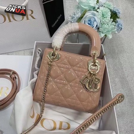 Dior Patent Cannage Lady Dior Red