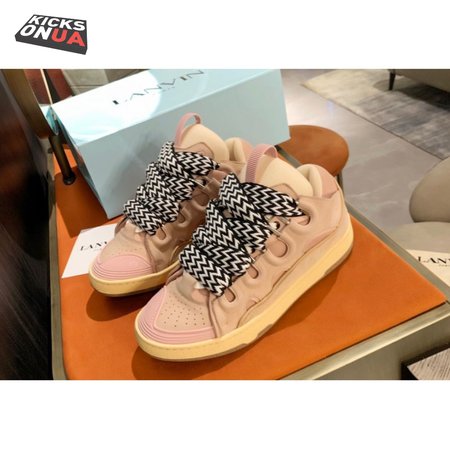 Lanvin women men pink best sale sneakers, Size: 35-46