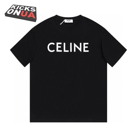 Celine Loose T-Shirt In Cotton Jersey Black / White XS-2XL