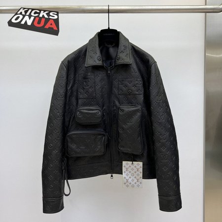 monogram embossed utility jacket 1a5ztj s-2xl