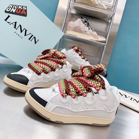 LANVIN Curb sneakers white DRA2-A2000 Size 35-45