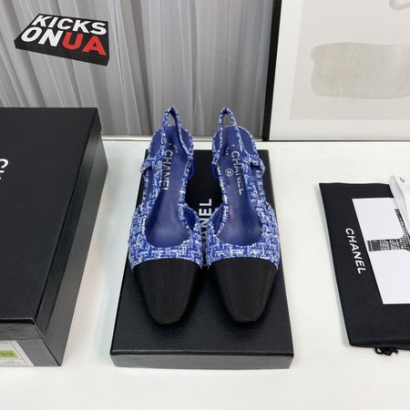 Chanel Slingbacks Blue 35-39