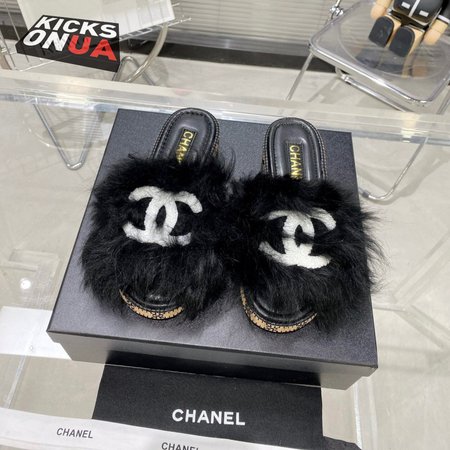 Chanel Slippers Black 35-40