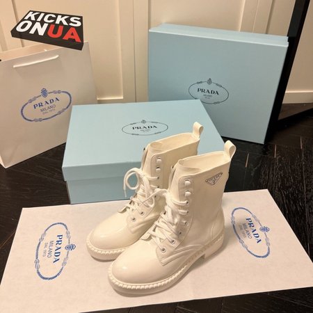 Prada Brushed-Leather Boots 35-40