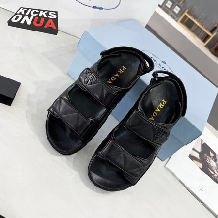 Prada Padded Nappa Leather Sandals Black 35-40