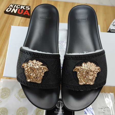 Versace Palazzo Slides Black 35-46