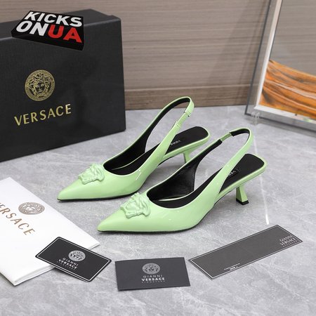 Versace La Medusa Slingback Pumps Green 34-42