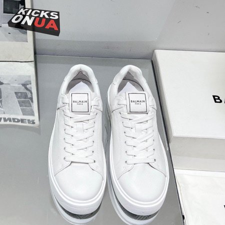 Balmain B-Court Trainers In Calfskin 35-41
